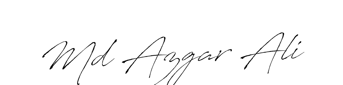 Make a beautiful signature design for name Md Azgar Ali. With this signature (Antro_Vectra) style, you can create a handwritten signature for free. Md Azgar Ali signature style 6 images and pictures png