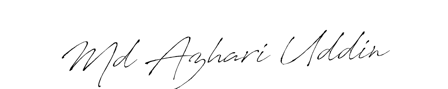 if you are searching for the best signature style for your name Md Azhari Uddin. so please give up your signature search. here we have designed multiple signature styles  using Antro_Vectra. Md Azhari Uddin signature style 6 images and pictures png