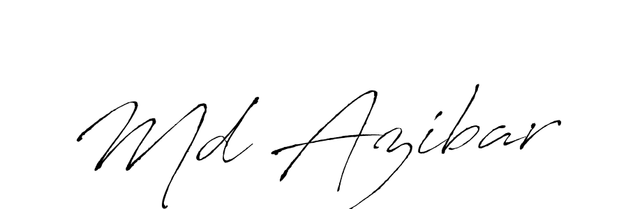 Make a beautiful signature design for name Md Azibar. With this signature (Antro_Vectra) style, you can create a handwritten signature for free. Md Azibar signature style 6 images and pictures png