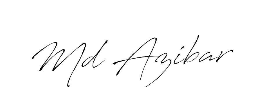 How to make Md Azibar name signature. Use Antro_Vectra style for creating short signs online. This is the latest handwritten sign. Md Azibar signature style 6 images and pictures png