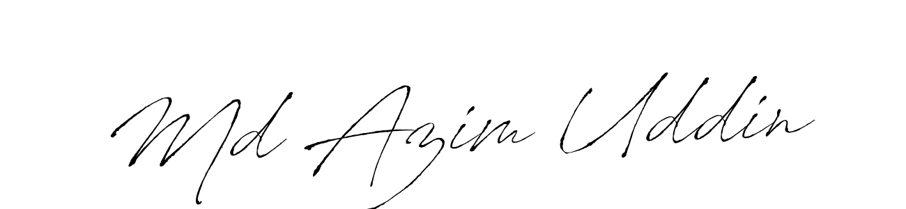 How to make Md Azim Uddin signature? Antro_Vectra is a professional autograph style. Create handwritten signature for Md Azim Uddin name. Md Azim Uddin signature style 6 images and pictures png