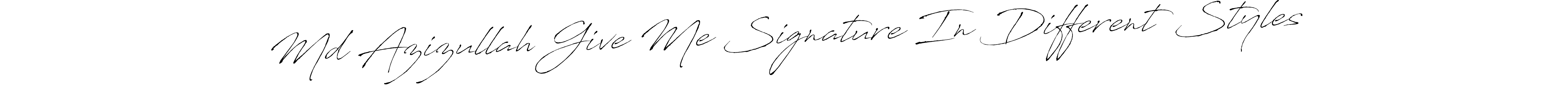 How to Draw Md Azizullah Give Me Signature In Different Styles signature style? Antro_Vectra is a latest design signature styles for name Md Azizullah Give Me Signature In Different Styles. Md Azizullah Give Me Signature In Different Styles signature style 6 images and pictures png