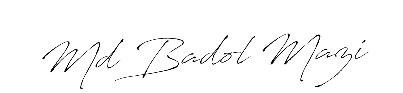 How to make Md Badol Mazi signature? Antro_Vectra is a professional autograph style. Create handwritten signature for Md Badol Mazi name. Md Badol Mazi signature style 6 images and pictures png