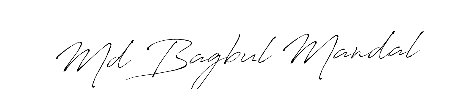 Md Bagbul Mandal stylish signature style. Best Handwritten Sign (Antro_Vectra) for my name. Handwritten Signature Collection Ideas for my name Md Bagbul Mandal. Md Bagbul Mandal signature style 6 images and pictures png