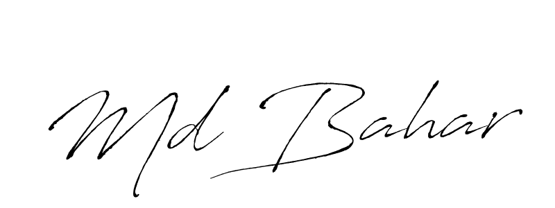 It looks lik you need a new signature style for name Md Bahar. Design unique handwritten (Antro_Vectra) signature with our free signature maker in just a few clicks. Md Bahar signature style 6 images and pictures png