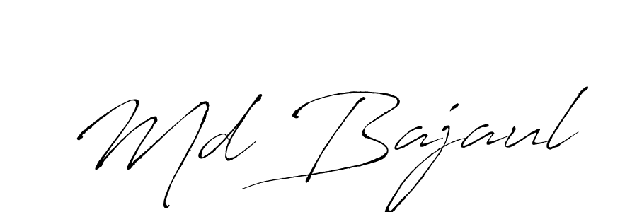 How to make Md Bajaul name signature. Use Antro_Vectra style for creating short signs online. This is the latest handwritten sign. Md Bajaul signature style 6 images and pictures png