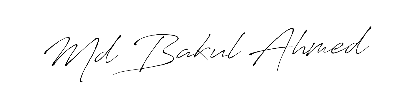 Design your own signature with our free online signature maker. With this signature software, you can create a handwritten (Antro_Vectra) signature for name Md Bakul Ahmed. Md Bakul Ahmed signature style 6 images and pictures png