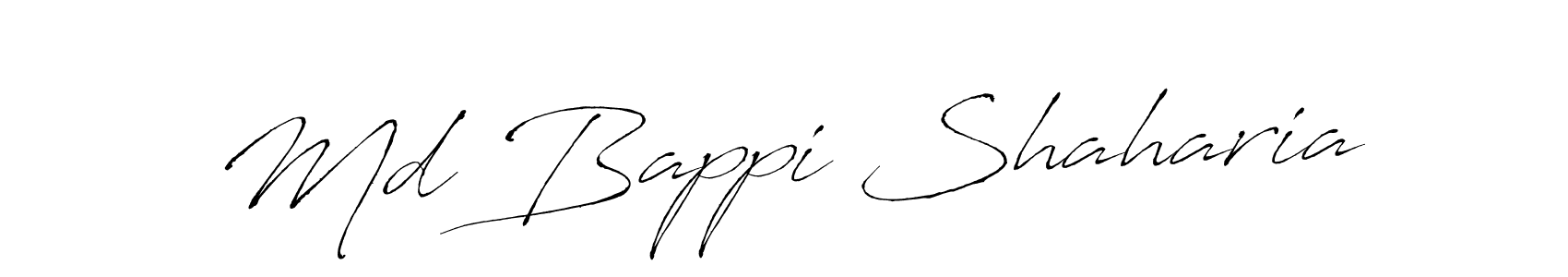 How to make Md Bappi Shaharia signature? Antro_Vectra is a professional autograph style. Create handwritten signature for Md Bappi Shaharia name. Md Bappi Shaharia signature style 6 images and pictures png