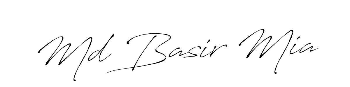 Also we have Md Basir Mia name is the best signature style. Create professional handwritten signature collection using Antro_Vectra autograph style. Md Basir Mia signature style 6 images and pictures png