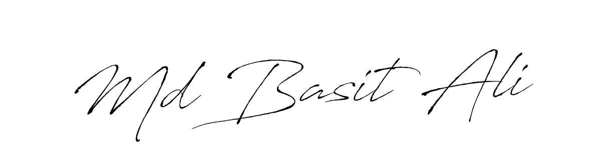 How to make Md Basit Ali name signature. Use Antro_Vectra style for creating short signs online. This is the latest handwritten sign. Md Basit Ali signature style 6 images and pictures png