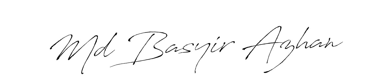 Also You can easily find your signature by using the search form. We will create Md Basyir Azhan name handwritten signature images for you free of cost using Antro_Vectra sign style. Md Basyir Azhan signature style 6 images and pictures png
