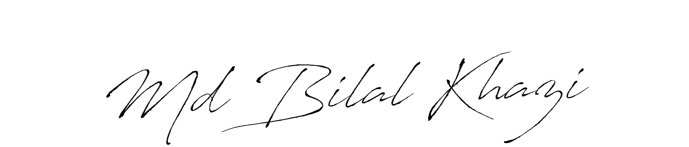 It looks lik you need a new signature style for name Md Bilal Khazi. Design unique handwritten (Antro_Vectra) signature with our free signature maker in just a few clicks. Md Bilal Khazi signature style 6 images and pictures png