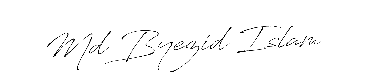 How to make Md Byezid Islam signature? Antro_Vectra is a professional autograph style. Create handwritten signature for Md Byezid Islam name. Md Byezid Islam signature style 6 images and pictures png