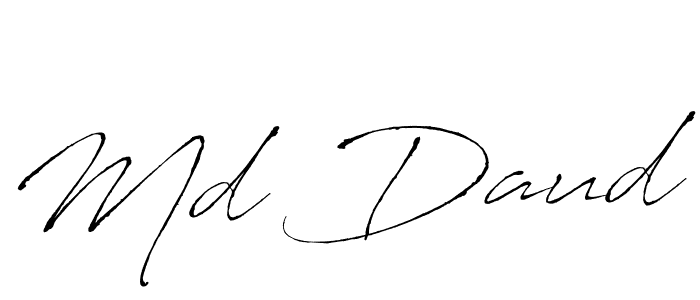 Make a beautiful signature design for name Md Daud. With this signature (Antro_Vectra) style, you can create a handwritten signature for free. Md Daud signature style 6 images and pictures png