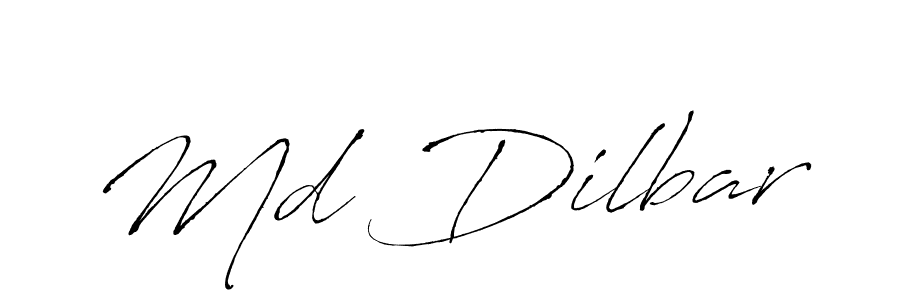 Md Dilbar stylish signature style. Best Handwritten Sign (Antro_Vectra) for my name. Handwritten Signature Collection Ideas for my name Md Dilbar. Md Dilbar signature style 6 images and pictures png