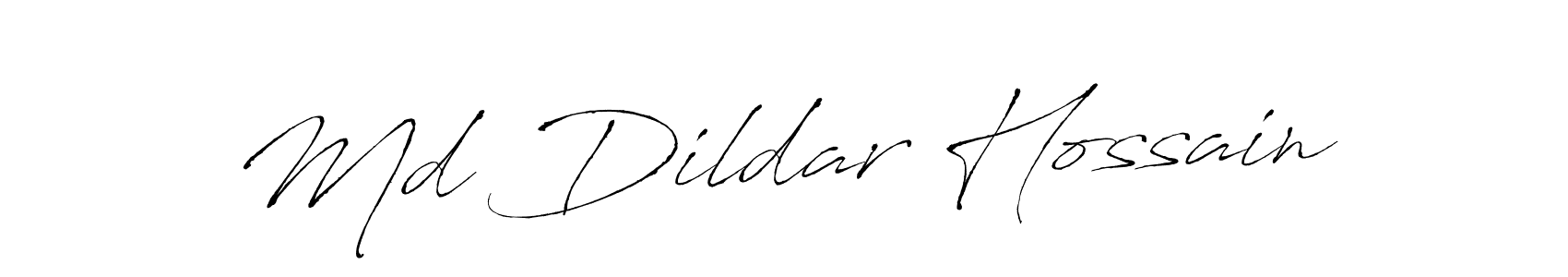 Also You can easily find your signature by using the search form. We will create Md Dildar Hossain name handwritten signature images for you free of cost using Antro_Vectra sign style. Md Dildar Hossain signature style 6 images and pictures png