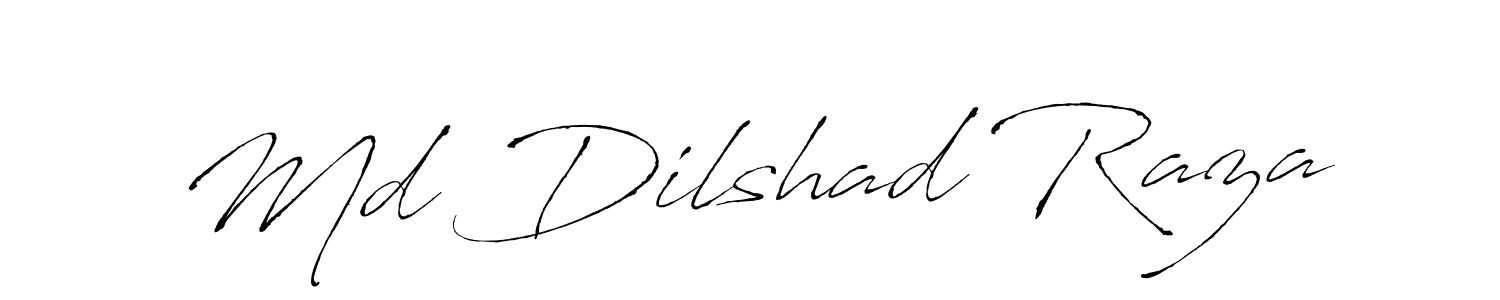 Create a beautiful signature design for name Md Dilshad Raza. With this signature (Antro_Vectra) fonts, you can make a handwritten signature for free. Md Dilshad Raza signature style 6 images and pictures png