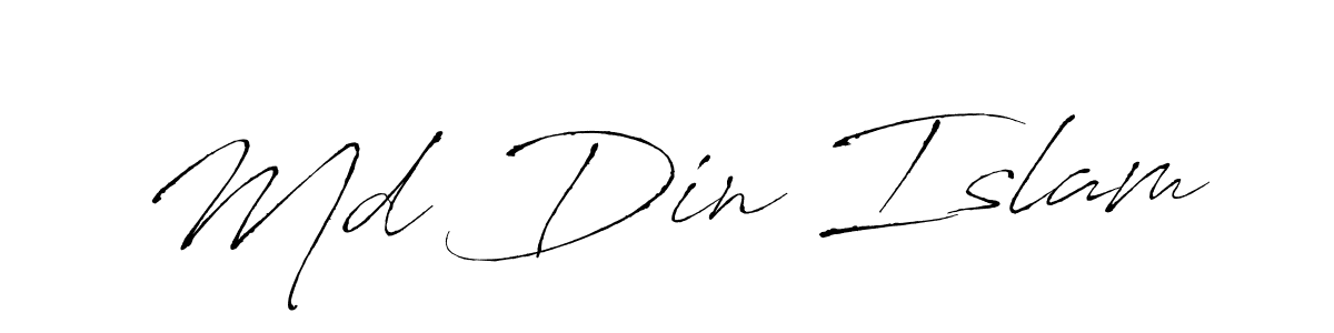 Make a beautiful signature design for name Md Din Islam. Use this online signature maker to create a handwritten signature for free. Md Din Islam signature style 6 images and pictures png