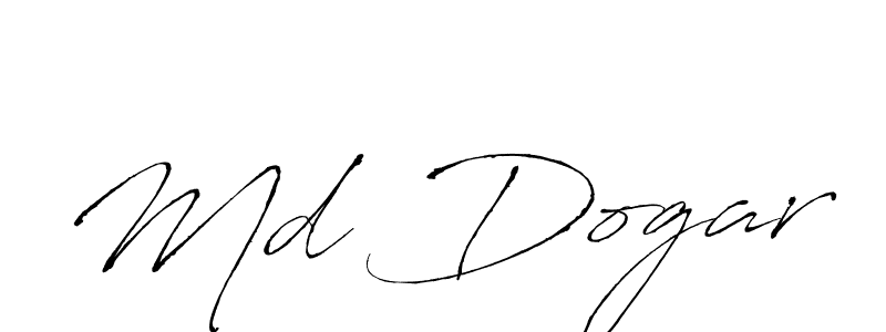 Design your own signature with our free online signature maker. With this signature software, you can create a handwritten (Antro_Vectra) signature for name Md Dogar. Md Dogar signature style 6 images and pictures png