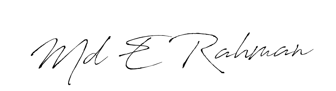 Use a signature maker to create a handwritten signature online. With this signature software, you can design (Antro_Vectra) your own signature for name Md E Rahman. Md E Rahman signature style 6 images and pictures png