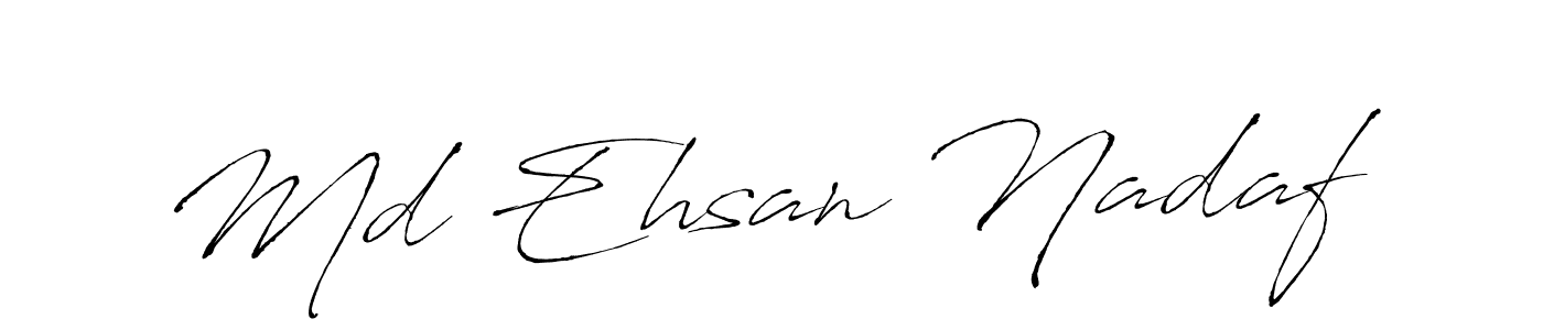 Md Ehsan Nadaf stylish signature style. Best Handwritten Sign (Antro_Vectra) for my name. Handwritten Signature Collection Ideas for my name Md Ehsan Nadaf. Md Ehsan Nadaf signature style 6 images and pictures png