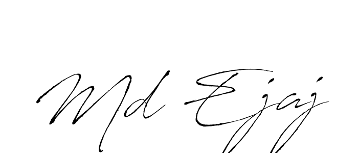 How to make Md Ejaj signature? Antro_Vectra is a professional autograph style. Create handwritten signature for Md Ejaj name. Md Ejaj signature style 6 images and pictures png