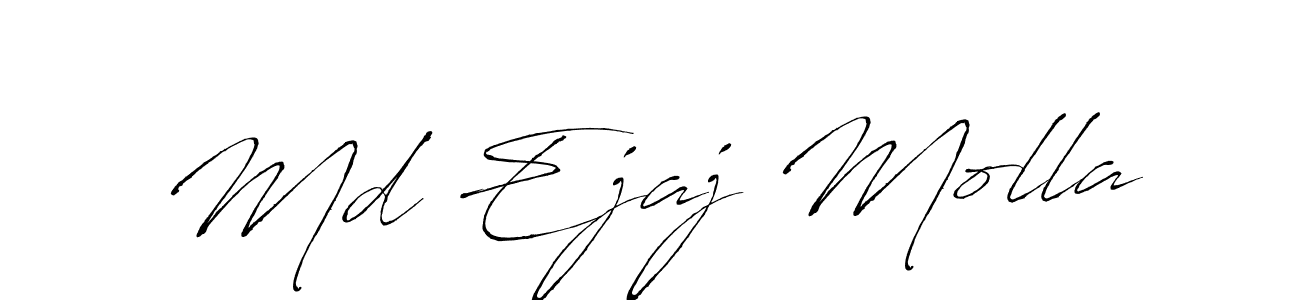 Also we have Md Ejaj Molla name is the best signature style. Create professional handwritten signature collection using Antro_Vectra autograph style. Md Ejaj Molla signature style 6 images and pictures png