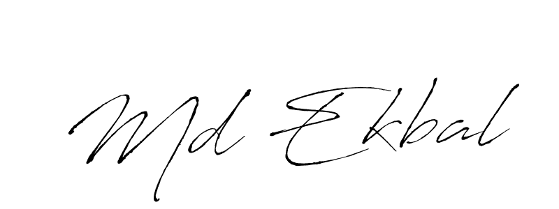 Also we have Md Ekbal name is the best signature style. Create professional handwritten signature collection using Antro_Vectra autograph style. Md Ekbal signature style 6 images and pictures png
