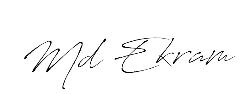 Antro_Vectra is a professional signature style that is perfect for those who want to add a touch of class to their signature. It is also a great choice for those who want to make their signature more unique. Get Md Ekram name to fancy signature for free. Md Ekram signature style 6 images and pictures png