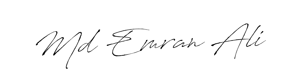 Also we have Md Emran Ali name is the best signature style. Create professional handwritten signature collection using Antro_Vectra autograph style. Md Emran Ali signature style 6 images and pictures png