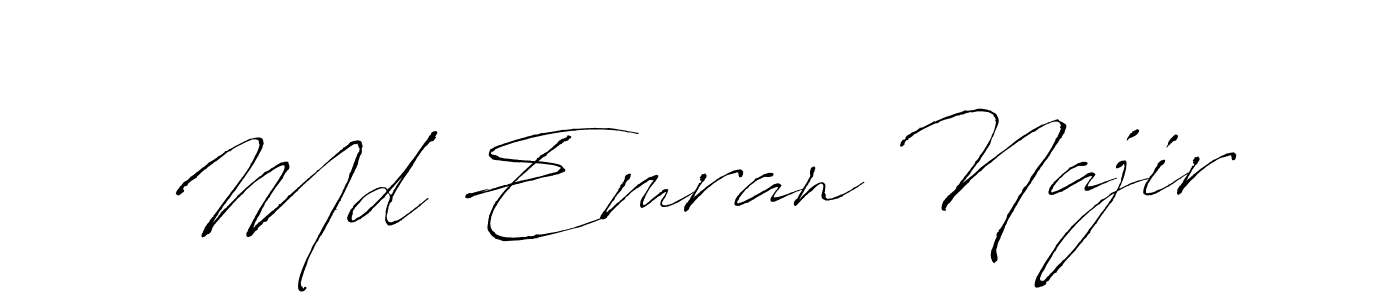 You should practise on your own different ways (Antro_Vectra) to write your name (Md Emran Najir) in signature. don't let someone else do it for you. Md Emran Najir signature style 6 images and pictures png