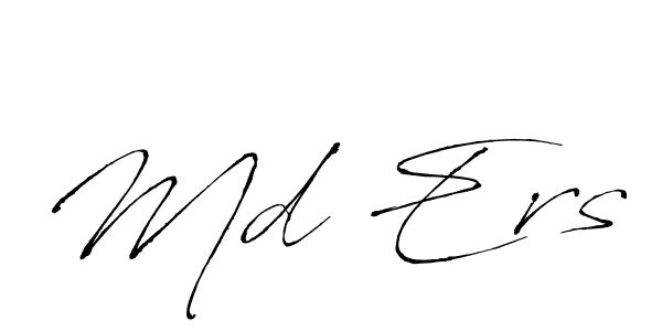 Create a beautiful signature design for name Md Ers. With this signature (Antro_Vectra) fonts, you can make a handwritten signature for free. Md Ers signature style 6 images and pictures png