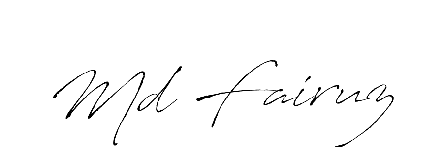 It looks lik you need a new signature style for name Md Fairuz. Design unique handwritten (Antro_Vectra) signature with our free signature maker in just a few clicks. Md Fairuz signature style 6 images and pictures png