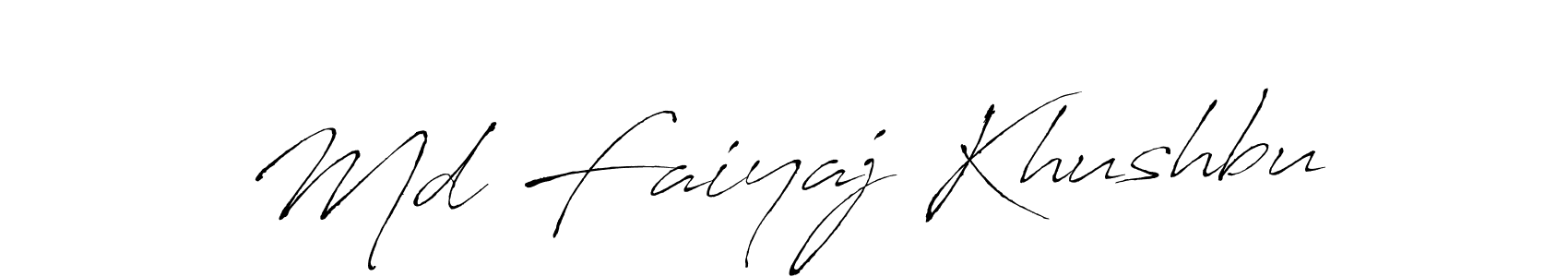 The best way (Antro_Vectra) to make a short signature is to pick only two or three words in your name. The name Md Faiyaj Khushbu include a total of six letters. For converting this name. Md Faiyaj Khushbu signature style 6 images and pictures png