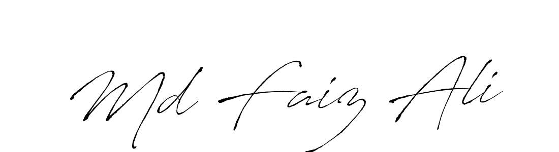Create a beautiful signature design for name Md Faiz Ali. With this signature (Antro_Vectra) fonts, you can make a handwritten signature for free. Md Faiz Ali signature style 6 images and pictures png