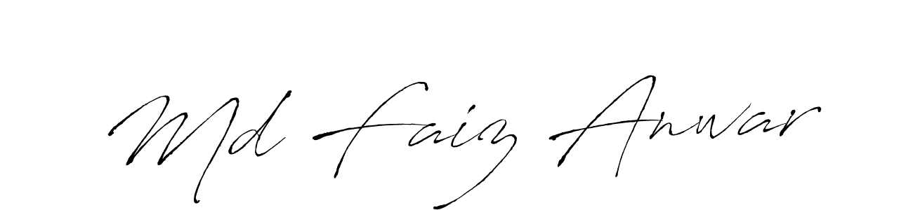 Md Faiz Anwar stylish signature style. Best Handwritten Sign (Antro_Vectra) for my name. Handwritten Signature Collection Ideas for my name Md Faiz Anwar. Md Faiz Anwar signature style 6 images and pictures png