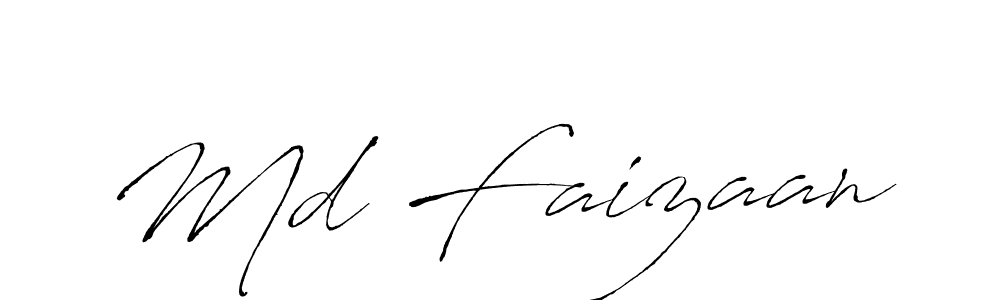 Also we have Md Faizaan name is the best signature style. Create professional handwritten signature collection using Antro_Vectra autograph style. Md Faizaan signature style 6 images and pictures png