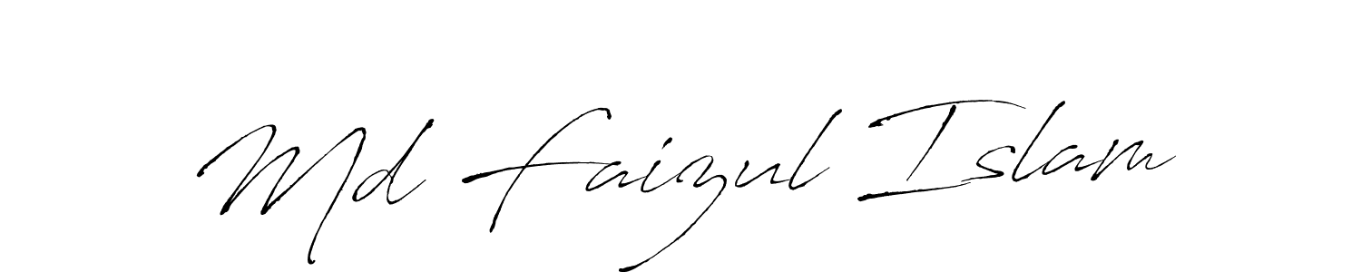 Md Faizul Islam stylish signature style. Best Handwritten Sign (Antro_Vectra) for my name. Handwritten Signature Collection Ideas for my name Md Faizul Islam. Md Faizul Islam signature style 6 images and pictures png