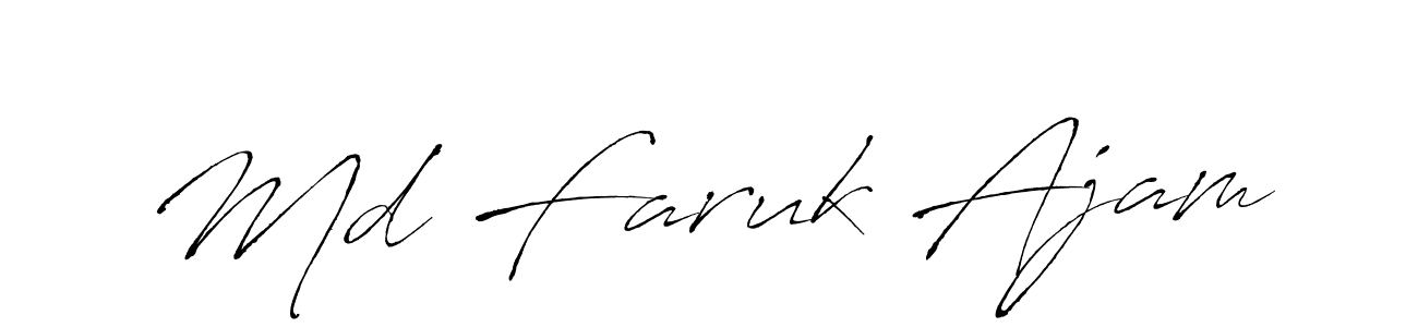 Use a signature maker to create a handwritten signature online. With this signature software, you can design (Antro_Vectra) your own signature for name Md Faruk Ajam. Md Faruk Ajam signature style 6 images and pictures png