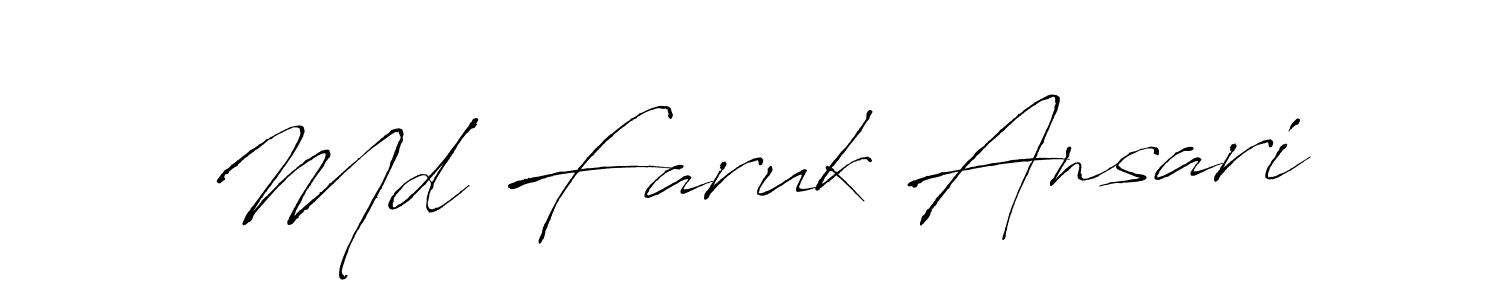 Also You can easily find your signature by using the search form. We will create Md Faruk Ansari name handwritten signature images for you free of cost using Antro_Vectra sign style. Md Faruk Ansari signature style 6 images and pictures png
