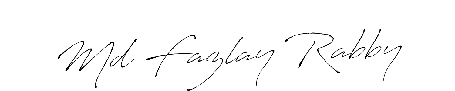 The best way (Antro_Vectra) to make a short signature is to pick only two or three words in your name. The name Md Fazlay Rabby include a total of six letters. For converting this name. Md Fazlay Rabby signature style 6 images and pictures png