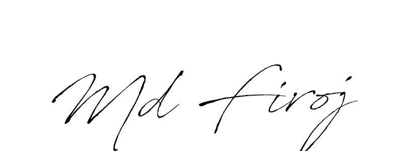 It looks lik you need a new signature style for name Md Firoj. Design unique handwritten (Antro_Vectra) signature with our free signature maker in just a few clicks. Md Firoj signature style 6 images and pictures png