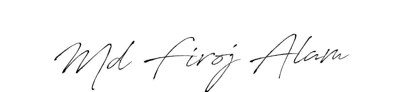 Make a beautiful signature design for name Md Firoj Alam. With this signature (Antro_Vectra) style, you can create a handwritten signature for free. Md Firoj Alam signature style 6 images and pictures png