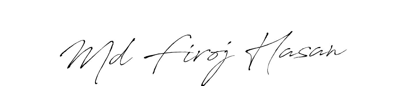 Antro_Vectra is a professional signature style that is perfect for those who want to add a touch of class to their signature. It is also a great choice for those who want to make their signature more unique. Get Md Firoj Hasan name to fancy signature for free. Md Firoj Hasan signature style 6 images and pictures png