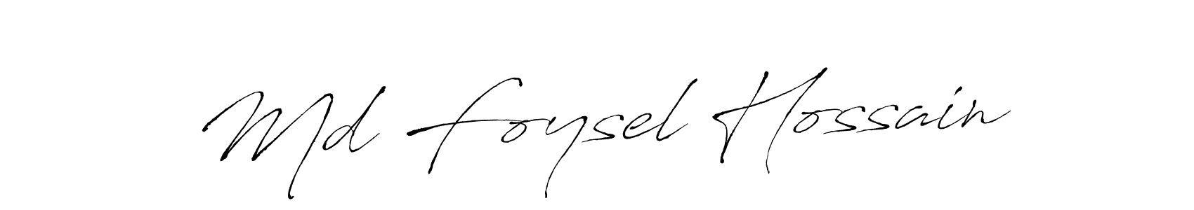 Make a beautiful signature design for name Md Foysel Hossain. With this signature (Antro_Vectra) style, you can create a handwritten signature for free. Md Foysel Hossain signature style 6 images and pictures png