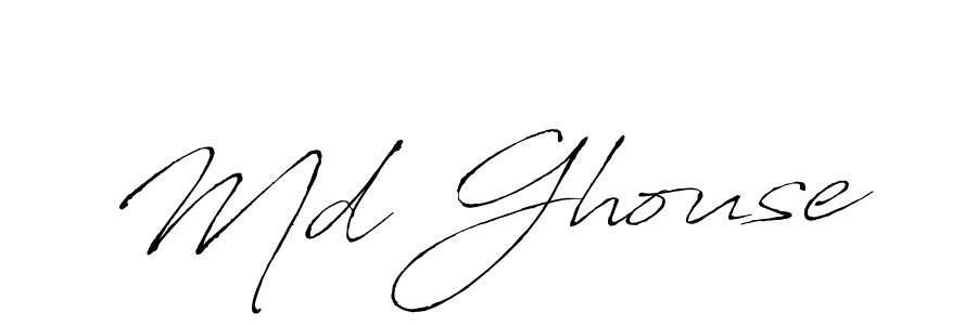 Md Ghouse stylish signature style. Best Handwritten Sign (Antro_Vectra) for my name. Handwritten Signature Collection Ideas for my name Md Ghouse. Md Ghouse signature style 6 images and pictures png