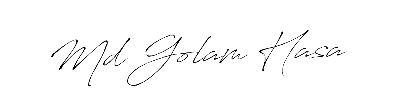 Also we have Md Golam Hasa name is the best signature style. Create professional handwritten signature collection using Antro_Vectra autograph style. Md Golam Hasa signature style 6 images and pictures png