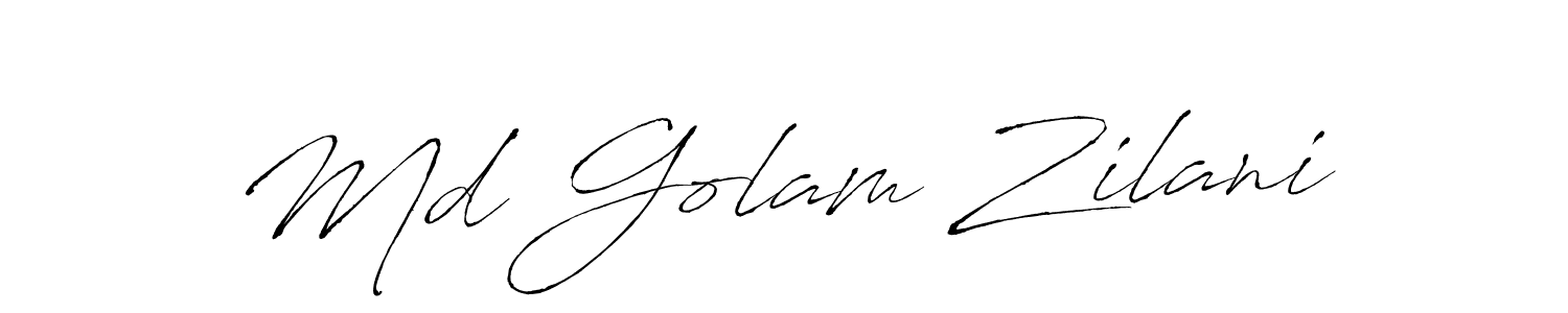 Create a beautiful signature design for name Md Golam Zilani. With this signature (Antro_Vectra) fonts, you can make a handwritten signature for free. Md Golam Zilani signature style 6 images and pictures png