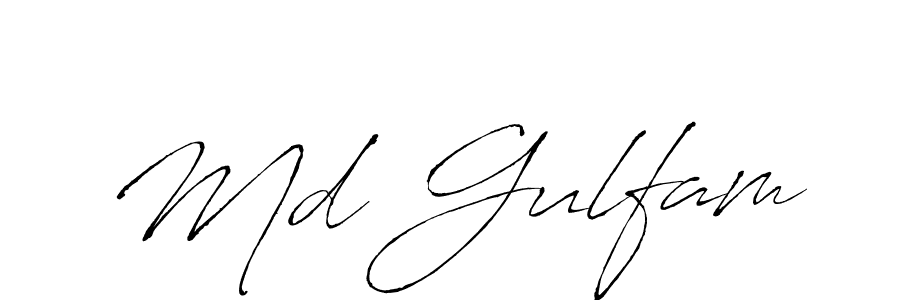 Use a signature maker to create a handwritten signature online. With this signature software, you can design (Antro_Vectra) your own signature for name Md Gulfam. Md Gulfam signature style 6 images and pictures png