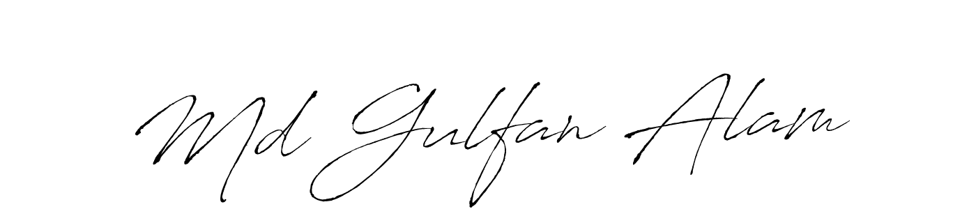 Make a beautiful signature design for name Md Gulfan Alam. With this signature (Antro_Vectra) style, you can create a handwritten signature for free. Md Gulfan Alam signature style 6 images and pictures png